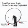 Крышка для кастрюли Cooker King 24/26/28/30/32 см Бытовая сковорода Крышка из закаленного стекла Универсальная крышка для вока Кухонная сковорода-вок Защита от брызг