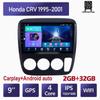 Автомобильный радиоприемник Carplay для Honda CRV 1995-2001, мультимедийный видеоплеер, GPS-навигация, WIFI, 2 + 32 ГБ