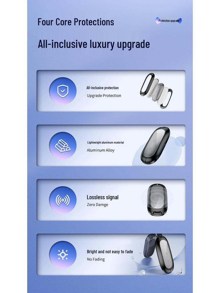 Ideal L7 L8 L9 Aluminum Key Case: High-End, Full Wrap Car Key Shell Cover