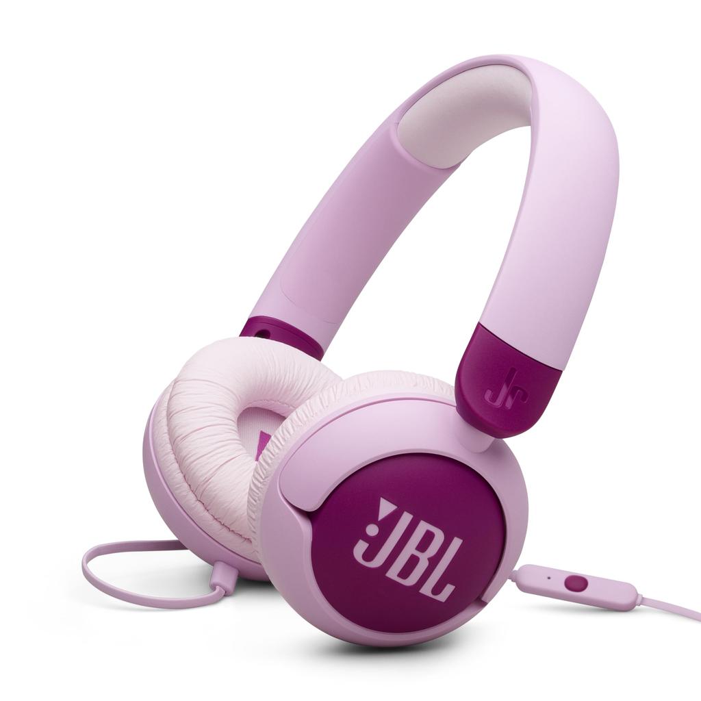 JBL Junior 320 / Kids' On-Ear Headphones / Volume Control Function / Built-in Microphone / Customizable Stickers Included / Purple / JBLJR320PUR
