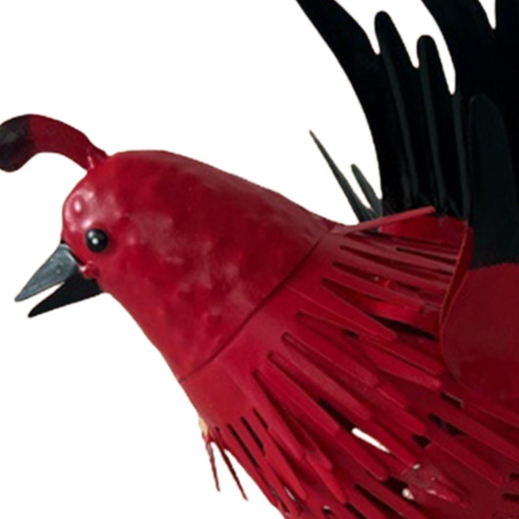 Simulation Robin Statue Realistic Cute Multipurpose Crafts Decorative Iron