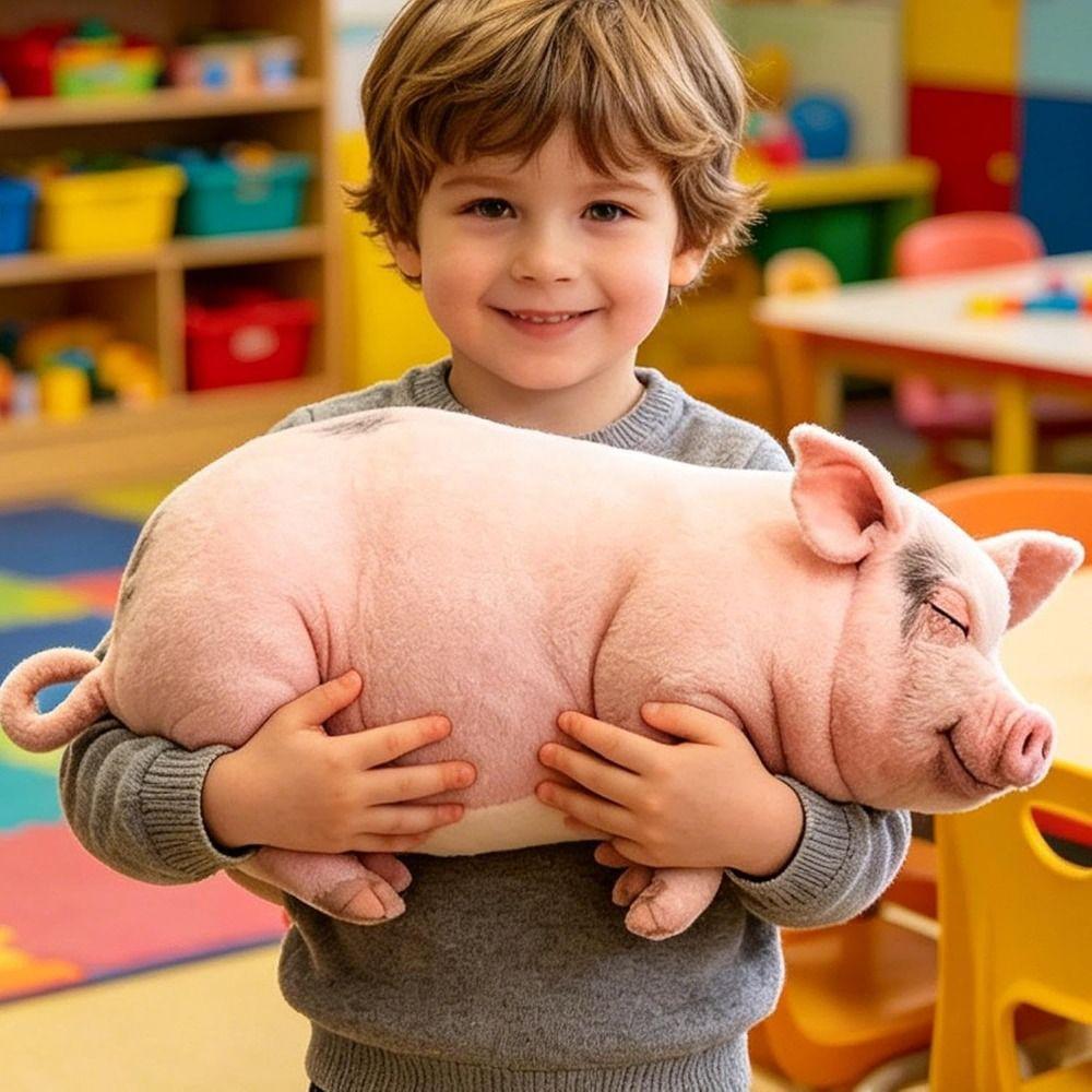 PP Cotton Filled Poultry Throw Pillows 40cm Size Pig Keychain Portable Bag Decoration  For Men