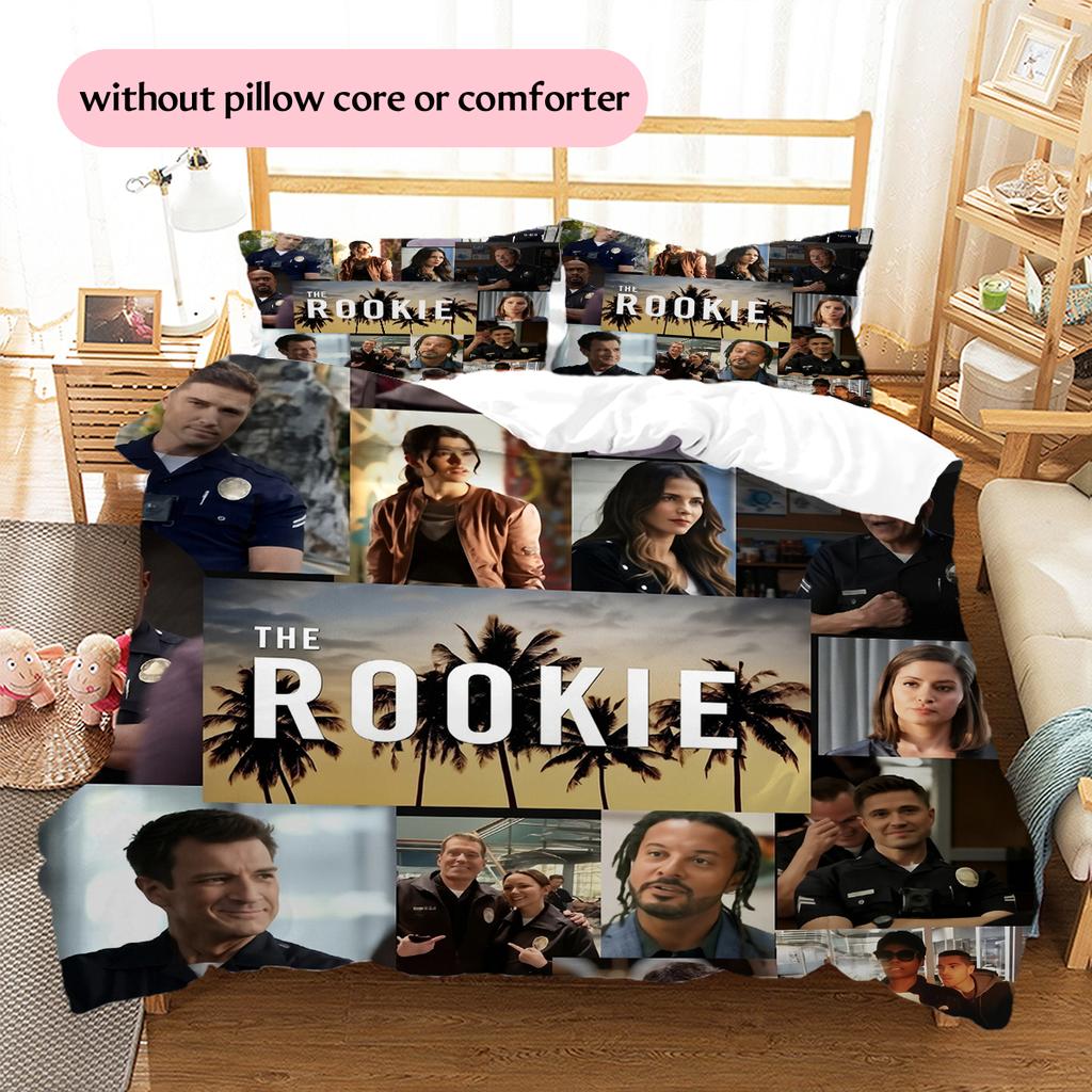 Постельное белье с узором «Новичок» Домашний декор Подарок на день рождения (1 пододеяльник + 2 наволочки, без наполнителя)