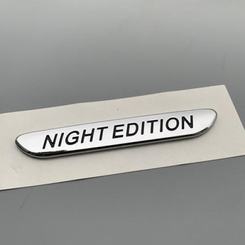 1 шт. EDITION 1 Night Edition хромированный серебряный значок автомобиля логотип наклейка эмблема наклейка