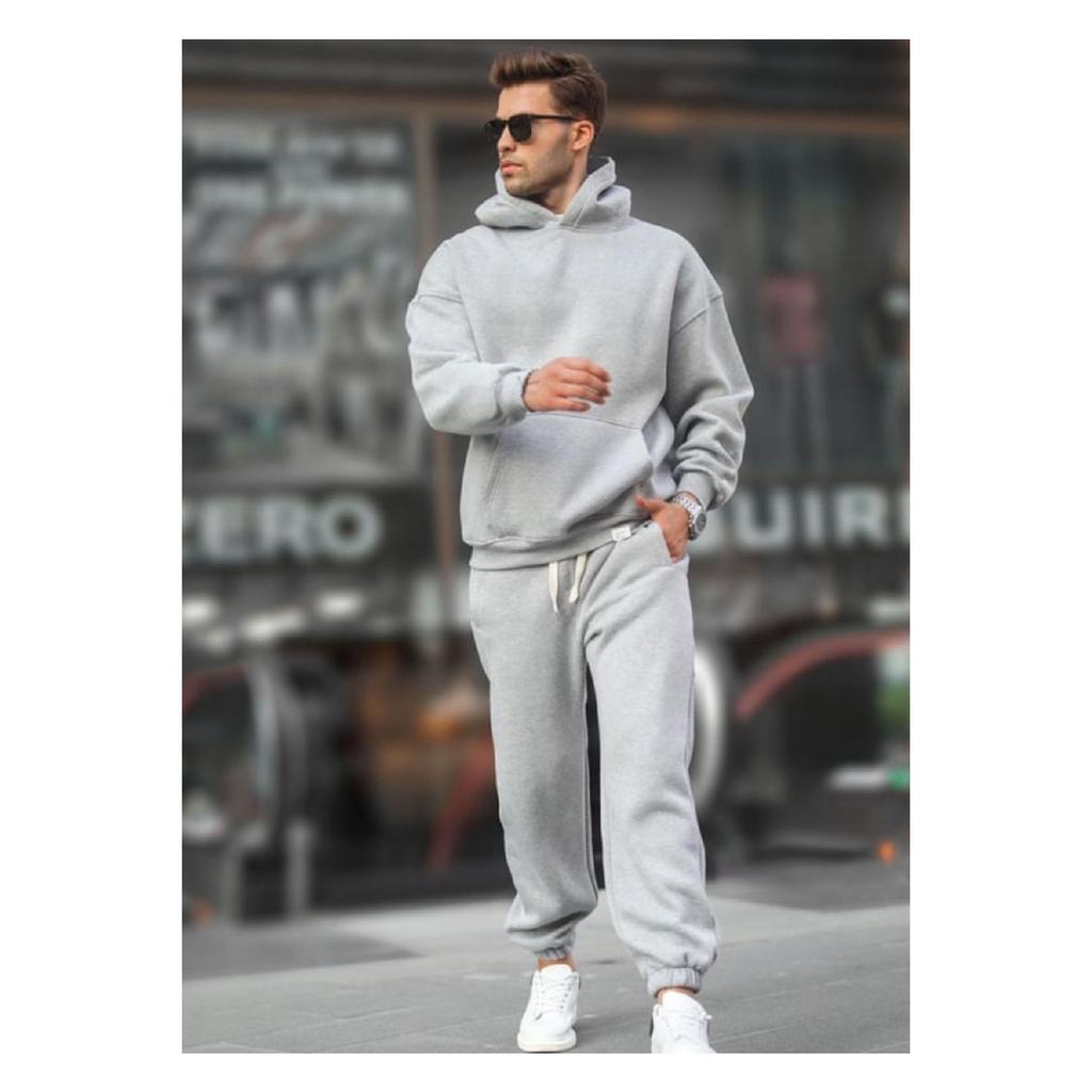 Soft Gray 3 Thread Thick Tracksuit