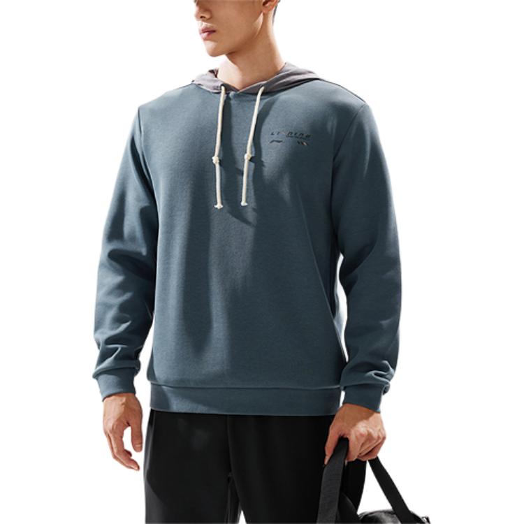 Li Ning Fitness Series Sweatshirt Men's Snail Dark Cyan AWDU165-4