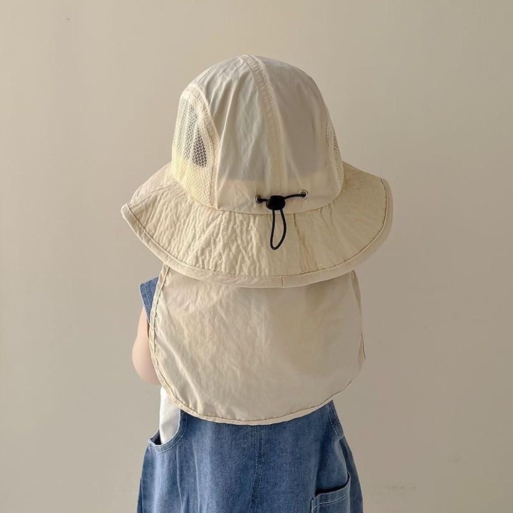 Quick Drying Fisherman Cap Wide Brim Children Mesh Cap New Sun Protection Cap for Summer