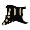 Fender Custom Shop '69 SSS Предварительно собранный пикгард Strat Черный 11 отверстий