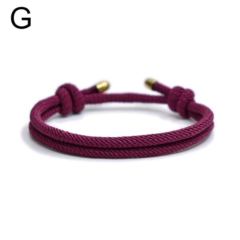 1 шт. модные регулируемые браслеты однотонные миланские веревочные браслеты ручной работы пара браслетов