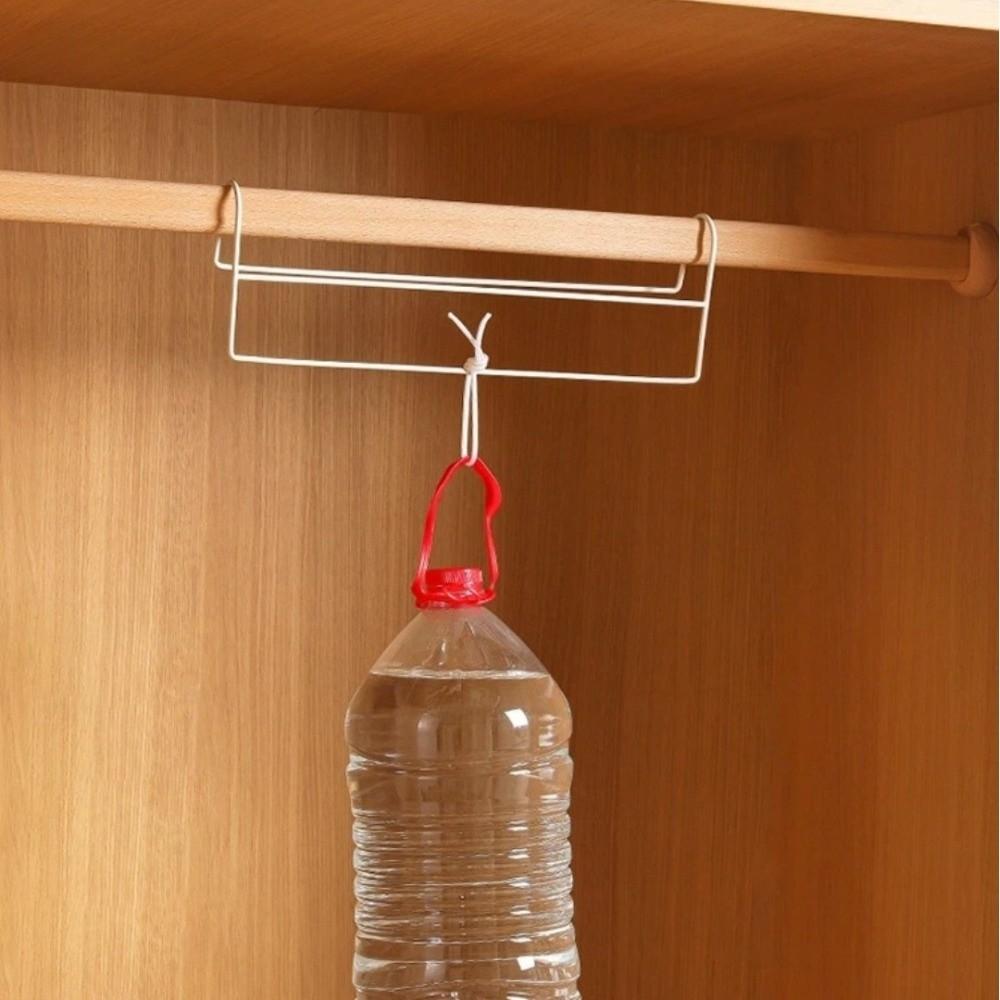 Iron Clothes Hanger Rod High Low Staggered Storage Rack Closet Hanger Organizer Clothing Storage