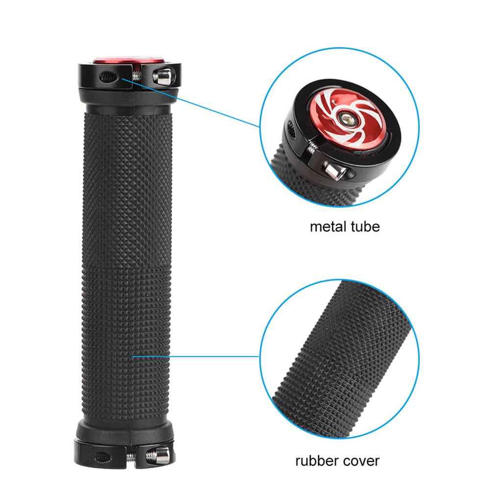 1 пара велосипедных ручек для крепления на руль велосипедный замок на ручке руля аксессуар (красный)