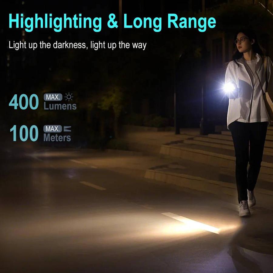 Portable Mini LED COB Work Light With Pocket Clip Rechargeable Sensing Outdoor Magnetic Flashlight Waterproof Emergency Lamp
