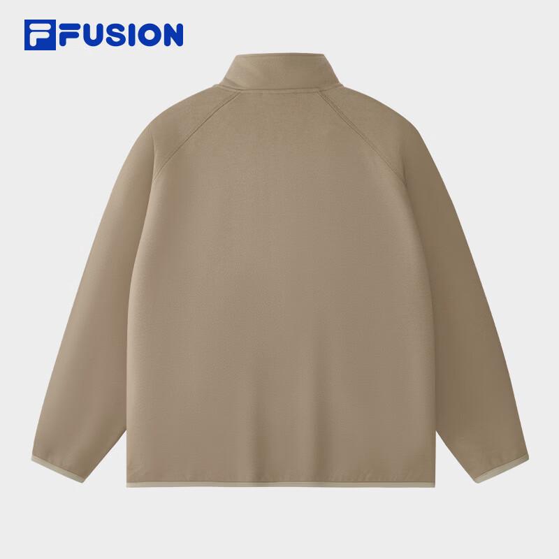 FILA FUSION Men's Stand Collar Knit Pullover Sweatshirt