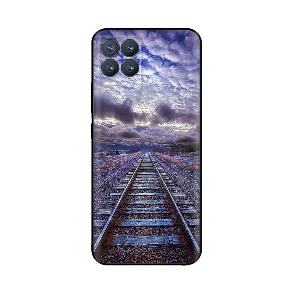Для Realme 8 Чехол Милый Животный Мягкий Жидкий Силиконовый Чехол Для Realme 8 Pro 8i Realme8 4G RMX3085 Полная Защита Прочные Чехлы