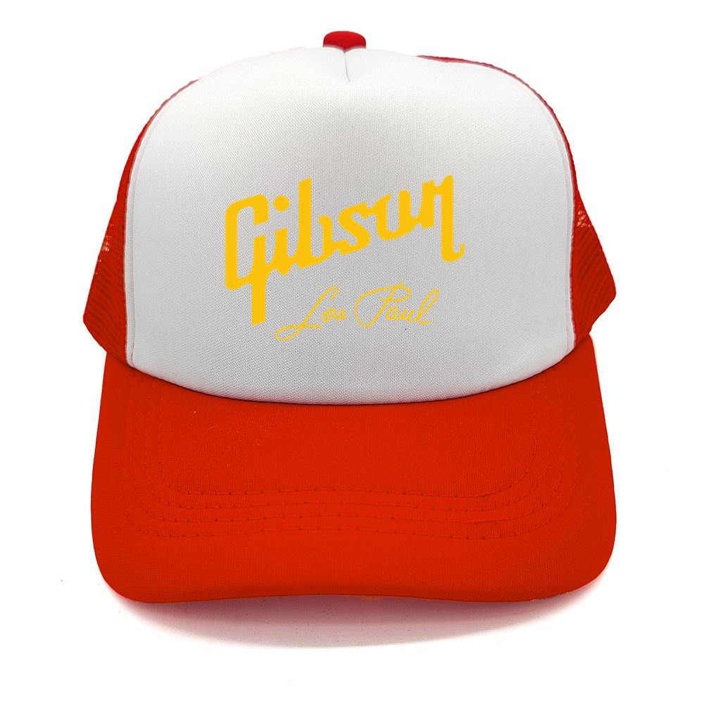 Gibson Les Paul Trucker Cap Unisex Cool Guitar Gibson Hat Baseball Cap Cool Summer Unisex Mesh Net Caps MZ