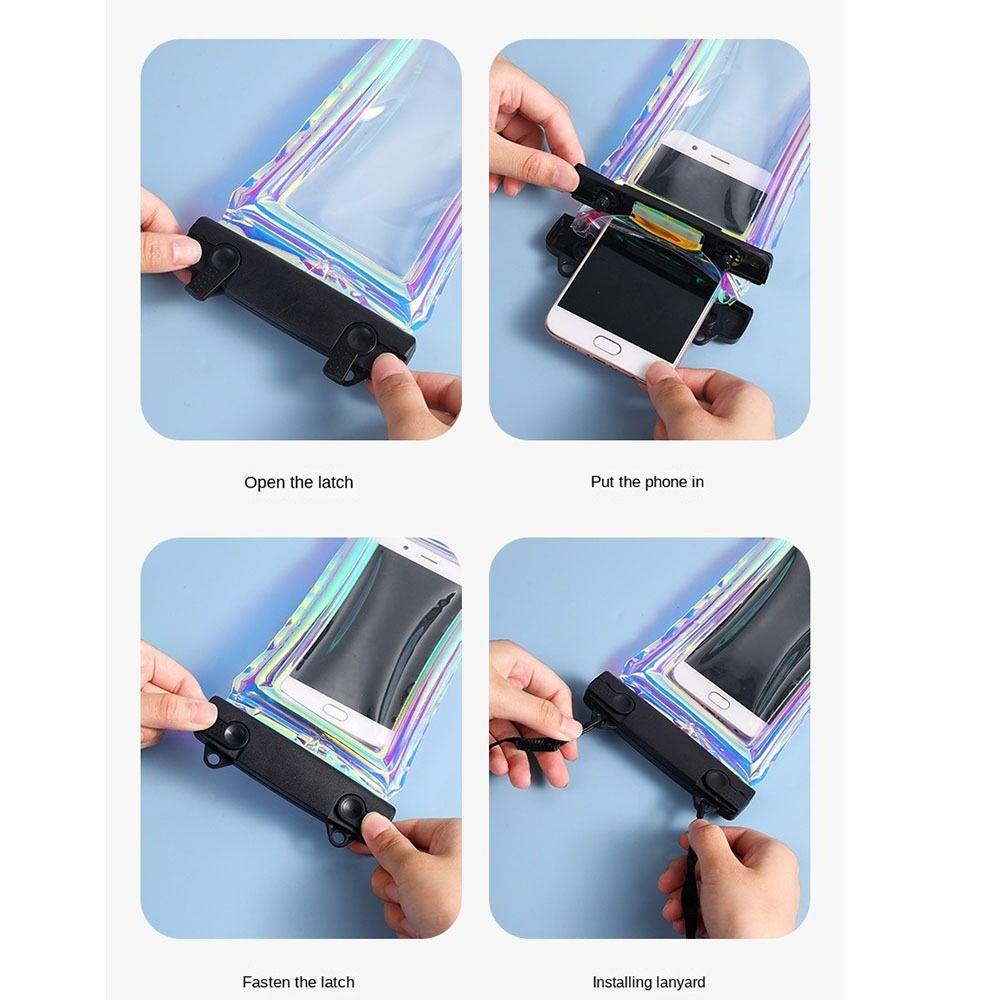 Transparent Floating Airbag Pouch Touchable Screen Swimming Storage Bag Underwater Dry Bag Boating