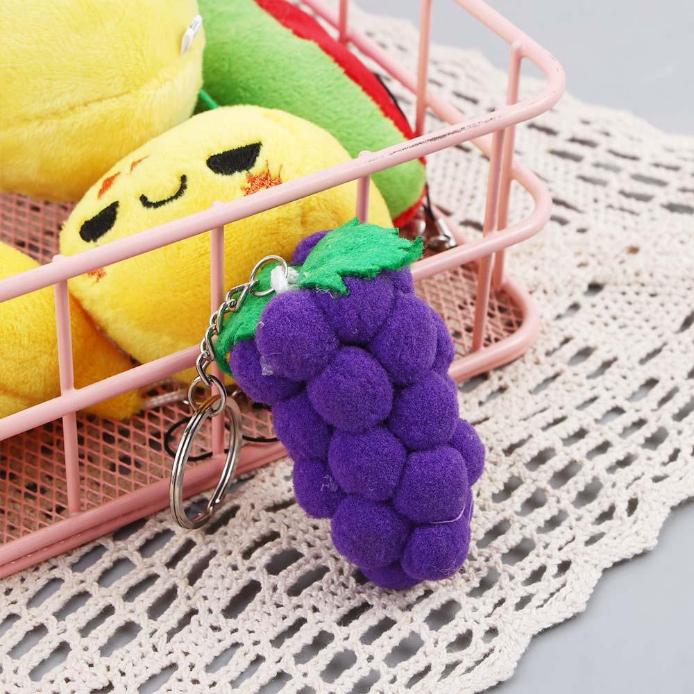 6cm Plush Pendant Stuffed Toy Fruit Plush Doll Fruit Plush Toy Vegetable Plush Toy Plush Keychain
