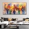 Абстрактная красочная картина на холсте Quadro, цветочные постеры и принты, настенные художественные фотографии, Cuadros, домашний декор для гостиной, без рамки