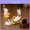Cute Cartoon Animal Resin Miniature Decorations Adorable Garden Ornaments