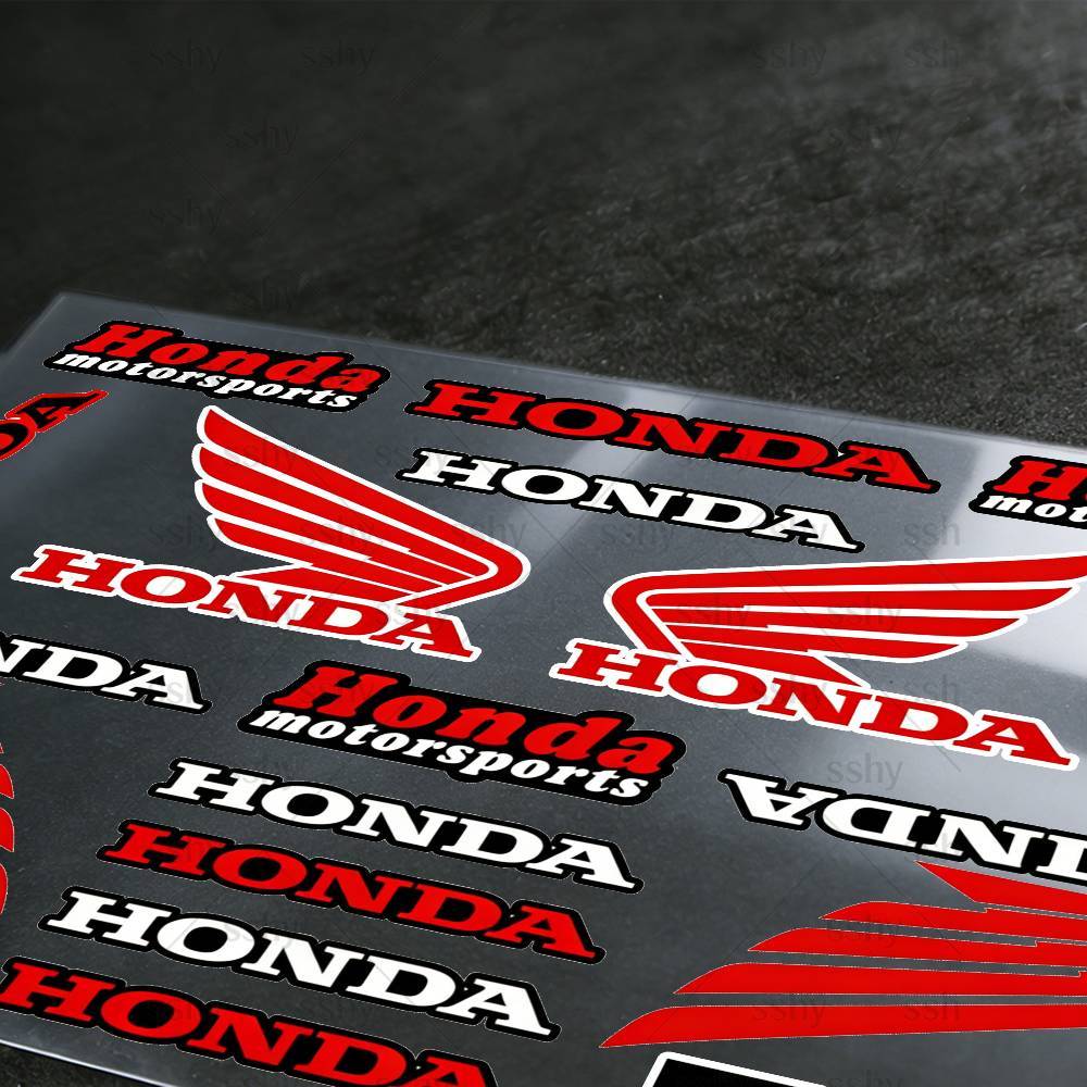 For HONDA Stickers Moto Sticker Auto Body Bumper Windows Motorcycle Laptop Walls Vinyl Decal Car Tuning Accessories XK6