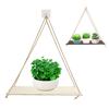 Wood Swing Hanging Rope Wall Mounted Floating Shelves