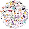 50 Cute Ghost Temu Independent DIY Water Cup Notebook Suitcase Personal Stickers Waterproof