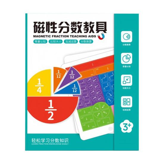 Magnetic Score Book for Students Visual Interactive Learning Tool with Strong Magnets Educational Fraction Puzzle for Classroom And Travel