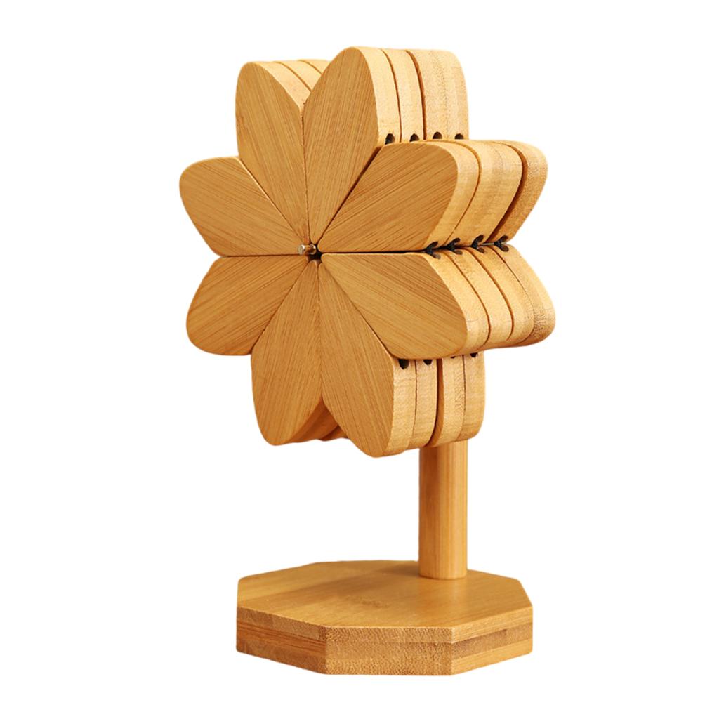 Деревянные протекторы для столешницы для горячих кастрюль, блюд, термостойкая кухонная подставка с основанием, аксессуары для обеденного стола