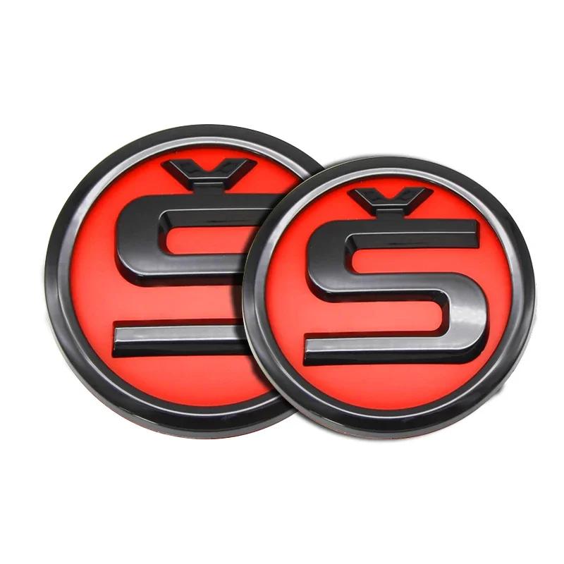 Car Sticker 2026 Hot 2pcs Car Front Hood Badge Rear Trunk Emblem Replacement Sticker For Skoda Yeti VRIS Rapid Octavia a5 a7 Kod