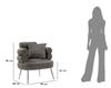 Armchair Silvery Plus With Cushion Cm 78X68X85