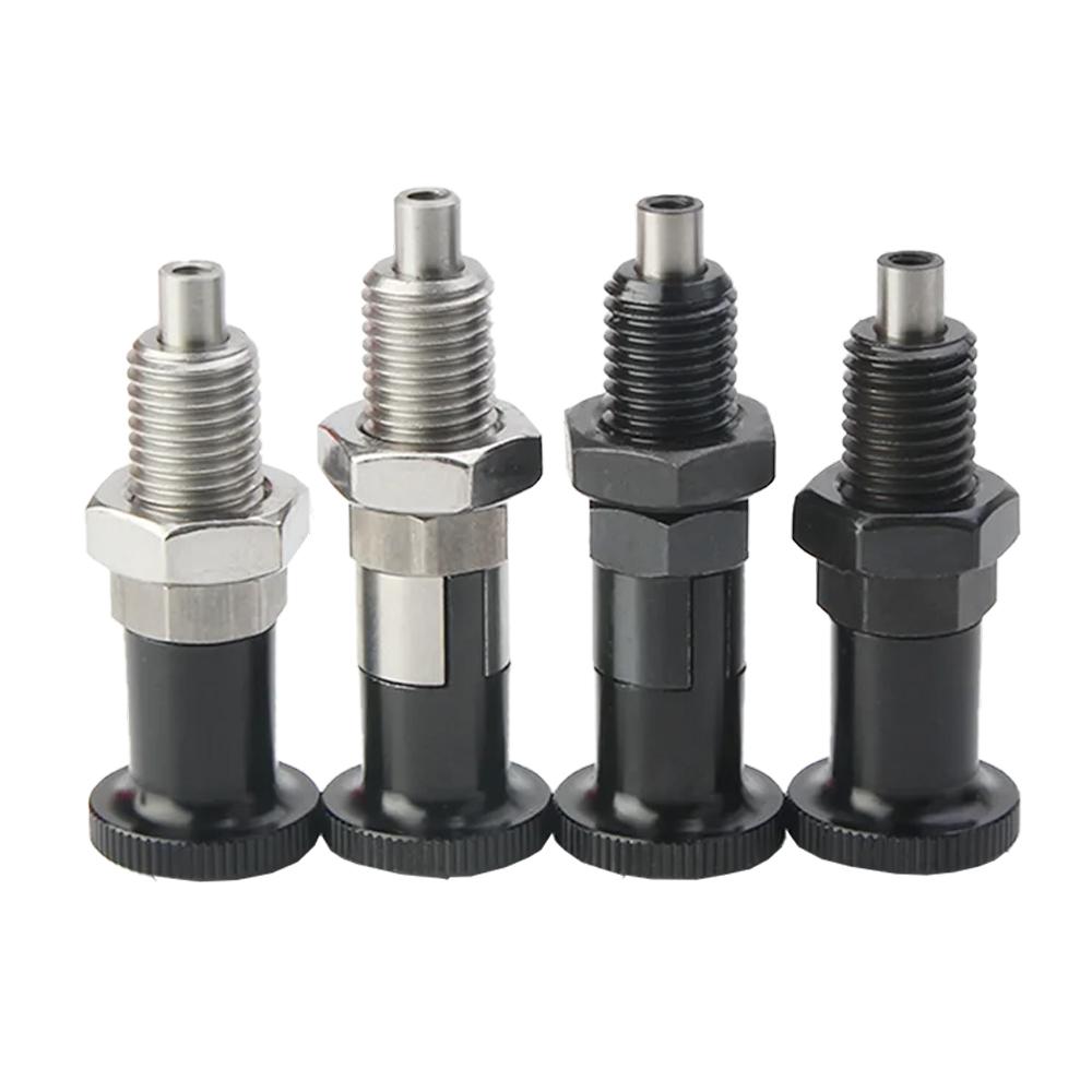 Factory Stocks Carbon Steel/Stainless Steel Index Plunger Manual Telescopic Reset Indexing Pin Internal Thread Locating Pin