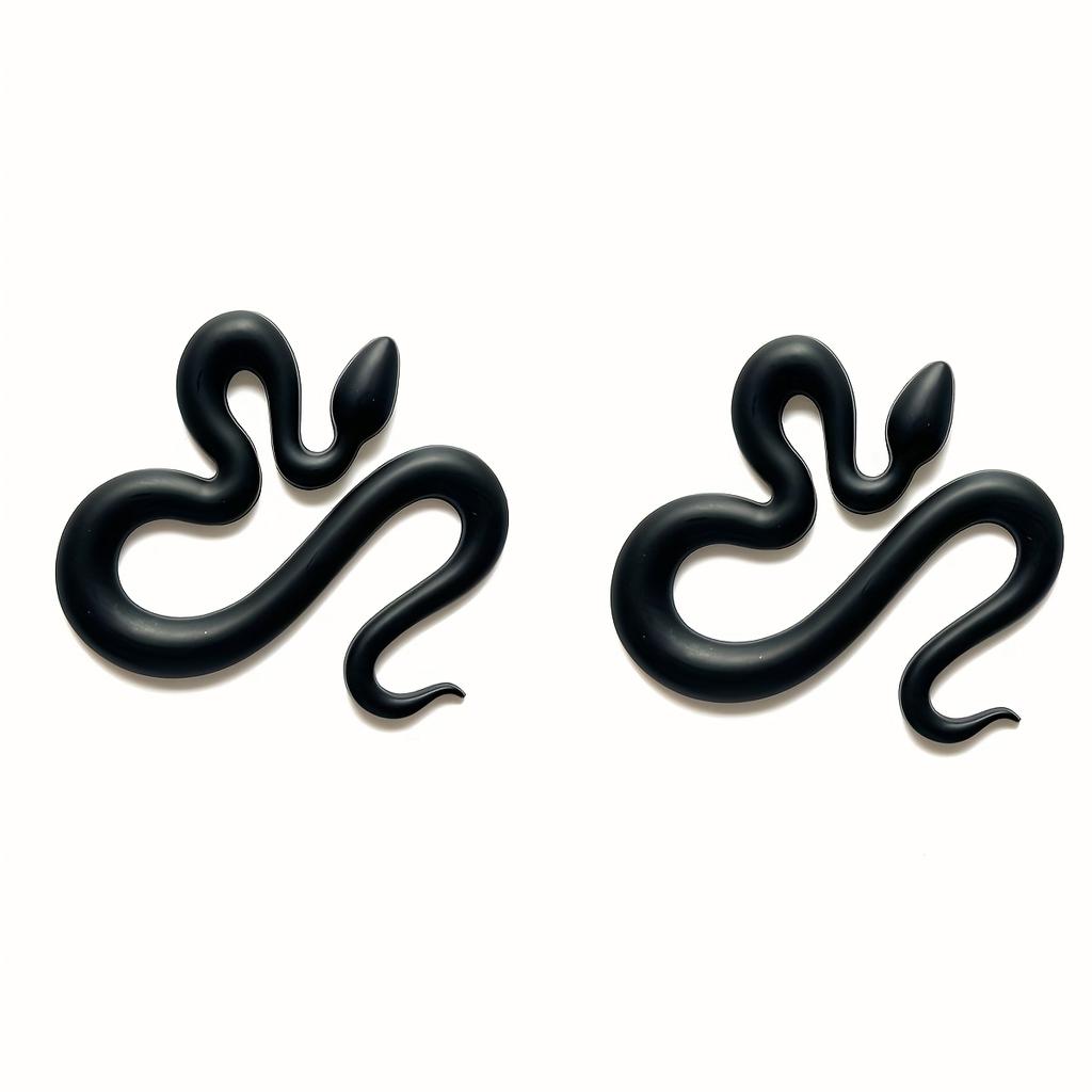 3D Metal Snake Emblem Sticker for Car Trunk, Tailgate, Side Body Decoration - Durable Automotive Exterior Accessory, Trunk Sticker,