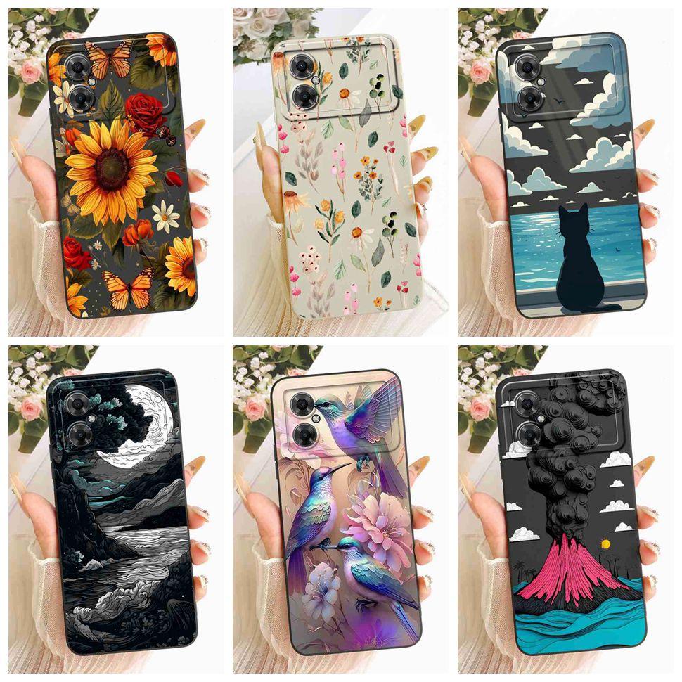 Sunflower Cartoon Cover For Xiaomi Poco M4 5G Cases Soft Silicone Phone Case For Xiaomi Poco M4 PocoM4 5G ShockProof Bumper