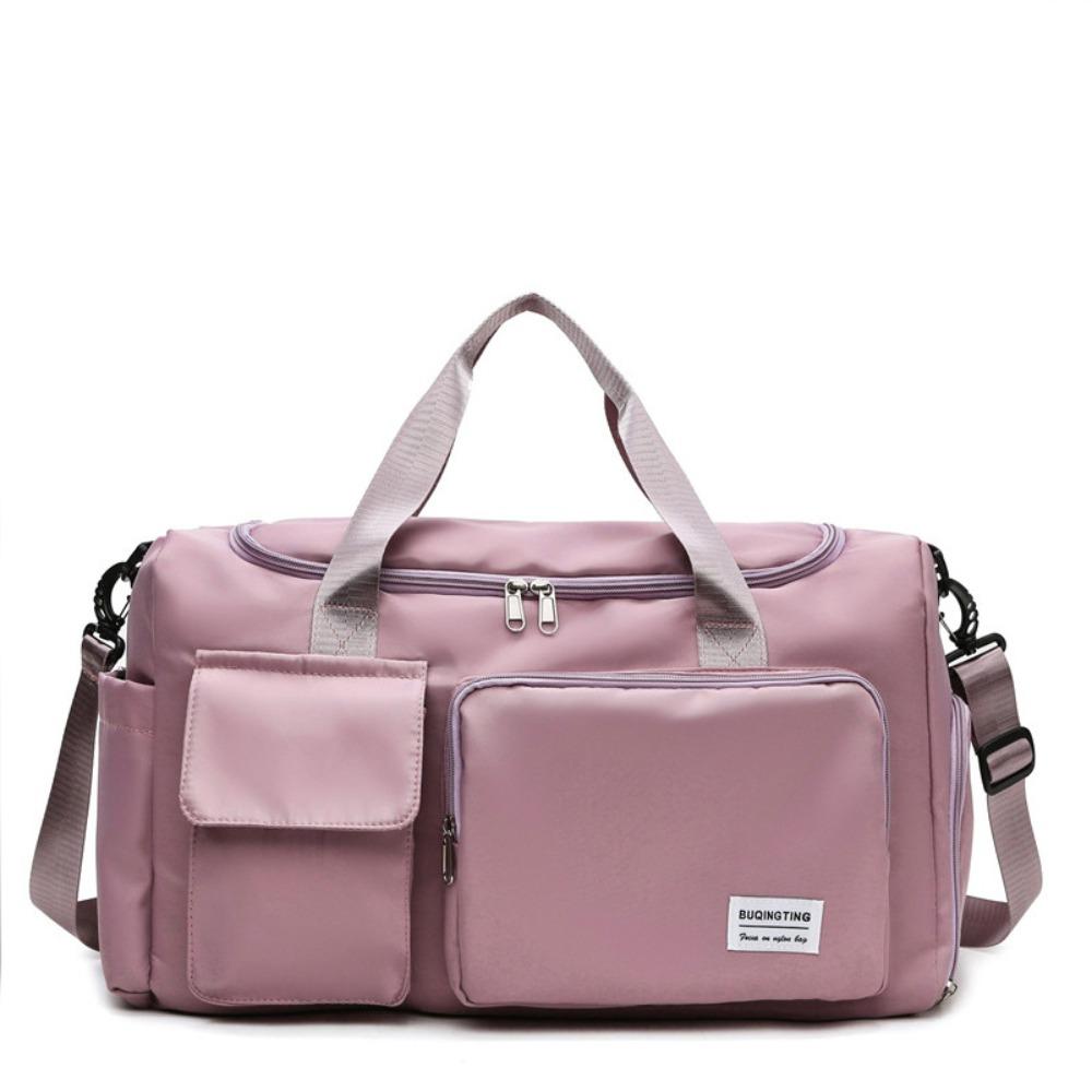 Foldable Nylon Duffle Bag Sturdy Large Capacity Handbag Storage Bag Travel Luggage Bag Ladies