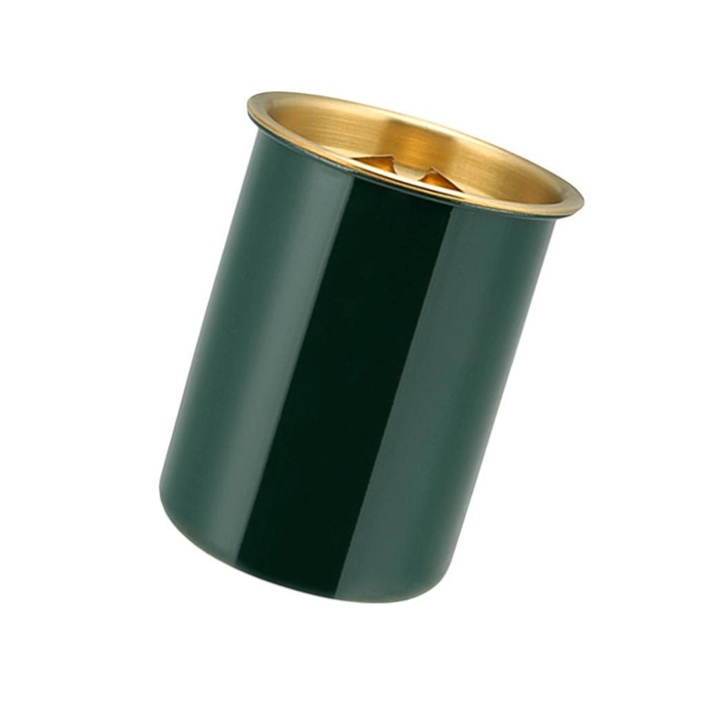 Stainless Steel Ashtray With Lid Windproof Design Creative Funnel Shape For Indoor Outdoor Use