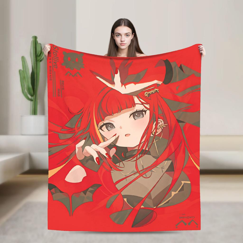 Akane Lize Singer Blanket Quality Warm Throw Blanket Winter Travel Office Living Room Aesthetic Bedspread