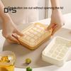 Ice Cube Tray with Lid 15 Cubes Ice Grid Easy-Release Silicone Bottom Stackable Ice Trays for Freezer