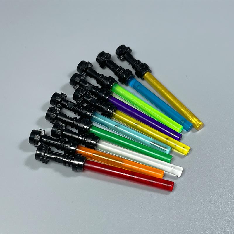 MOC Space Wars Light Saber  Weapon Sword Lightsabered Parts Accessories Building Blocks Toys for Children Kids Gifts 