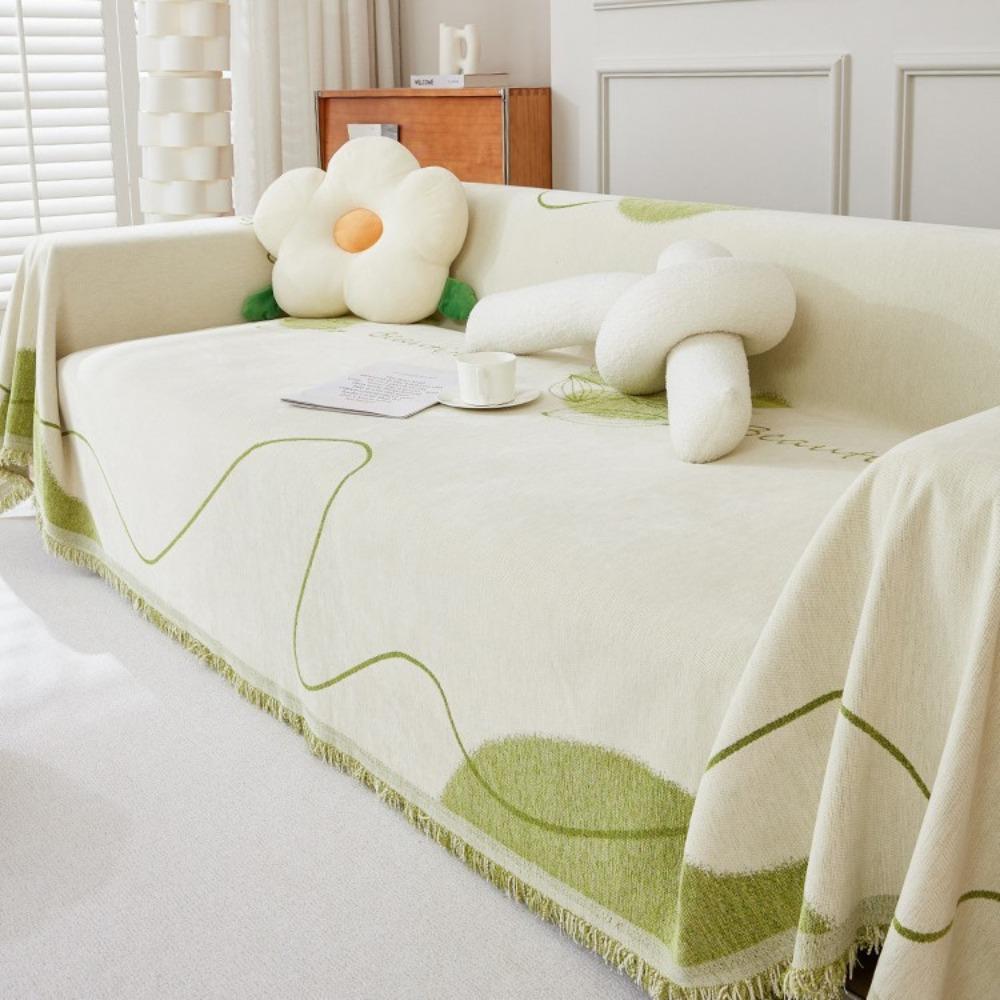 Чехол на диван от царапин кошек, простой современный шенилловый пылезащитный универсальный чехол на подушку сиденья для четырех сезонов, тканевое полотенце-одеяло с полным покрытием