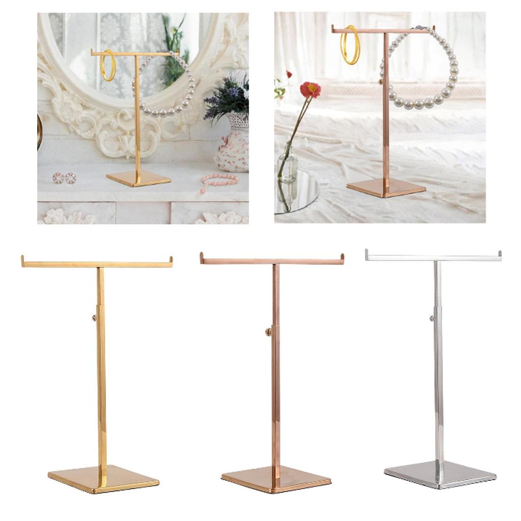 Stand for Long Necklaces T Shaped Display with Double Hooks Retail
