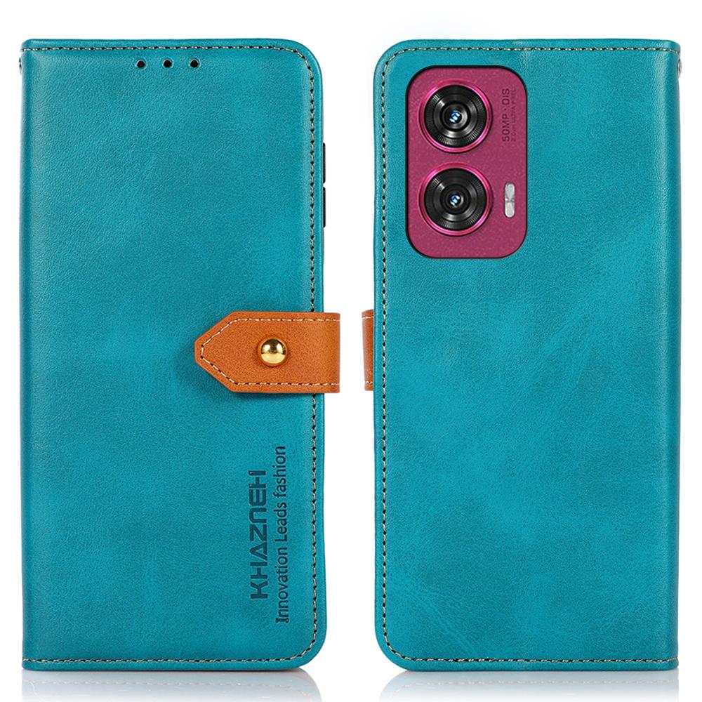 KHAZNEH For Motorola Edge 50 Fusion 5G Cell Phone Cases PU Leather Card Holder Magnetic Cover