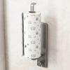 Carbon Steel Paper Towel Holder Wall Mounted Space Saving Cling Film Storage Rack No-Drill Towel Bar Rack Cabinet