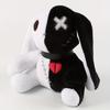 25cm Creepy Gothic Rabbit Plush Toys Spooky Bunny Stuffed Animal Cute Horror Dreadful Bunny Doll for Halloween Decor Kids Gifts