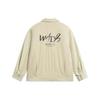 Wade Series Letter Print Polo Collar Loose Jacket Men Jacket Foam-Khaki AJMT217-2