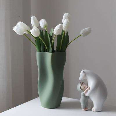 Керамические вазы Morandi, цветочные композиции, украшения для гостиной, дизайн цветочной ниши