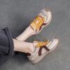 Fashion GKTINOO 2025 Autumn New Genuine Leather Sneakers Casual Sports Shoes Soft Soled Comfortable Retro Women's Flat Shoes