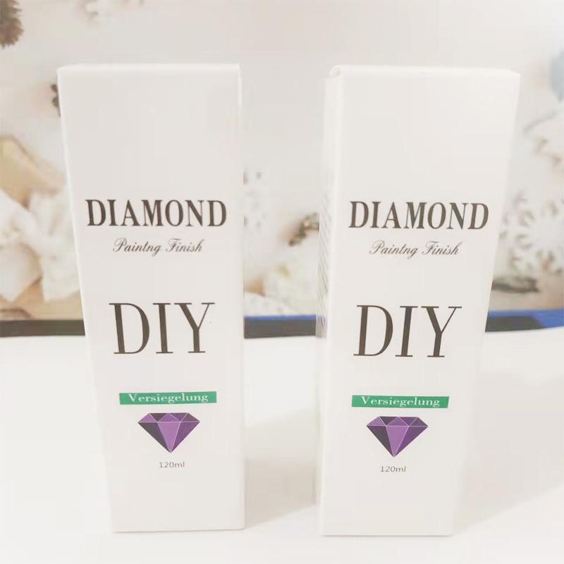 120 мл герметик для алмазной живописи. Быстросохнущая, перманентная фиксация и блеск. Консерватор своими руками для наборов 5D алмазной живописи и пазлов LM