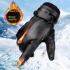 Windproof Touch Screen Winter Leather Gloves for Men & Women - Warm Cycling & Outdoor Use