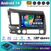 Android 14 Carplay WIFI+4G Car Radio For Honda Civic 8 2005-2012 Multimedia Video Player Navigation GPS Audio Stereo 2 Din DVD