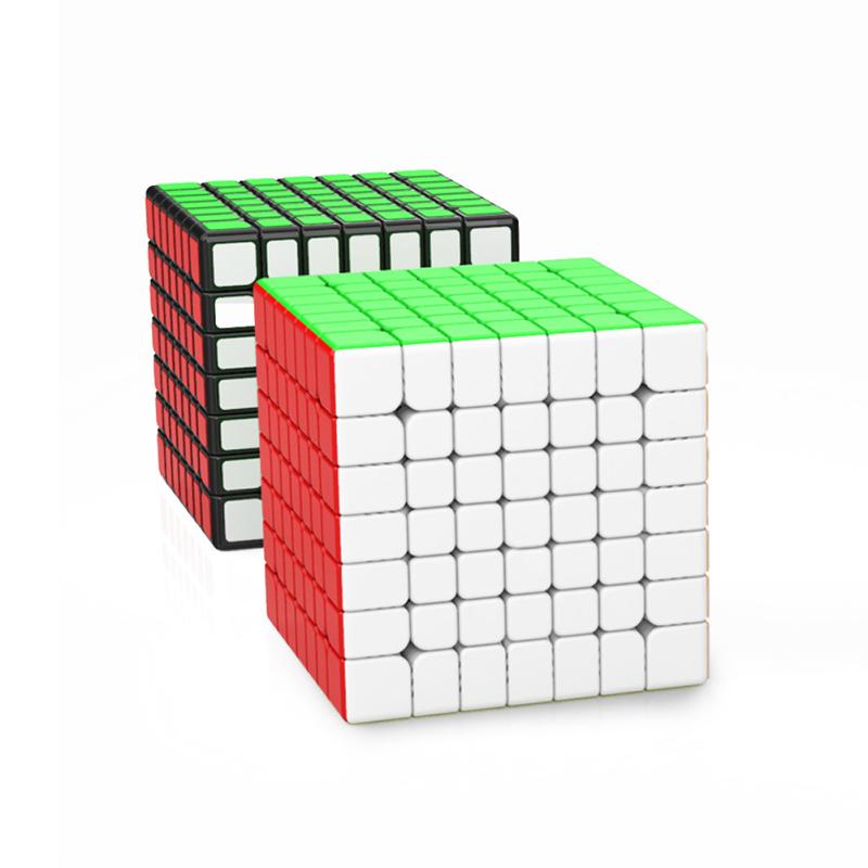 YJ Yufu v2 M 7X7 Magic Cube Магнитный скоростной куб без наклеек 69 мм Цветной Magic Cube
